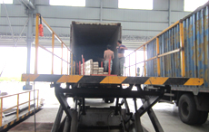 Loading container