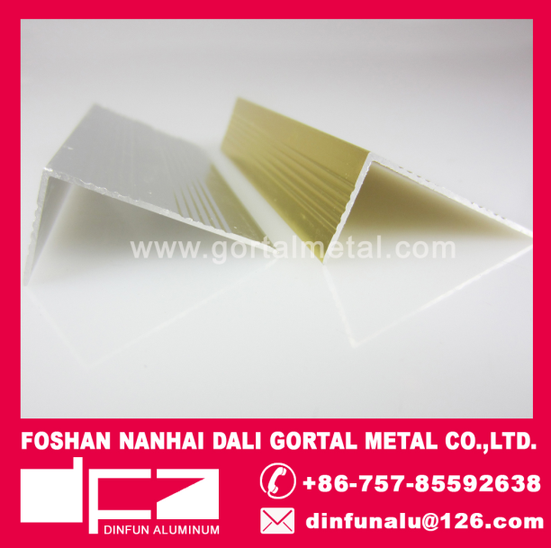 aluminum L shape stair nosing tile trim export to Italy